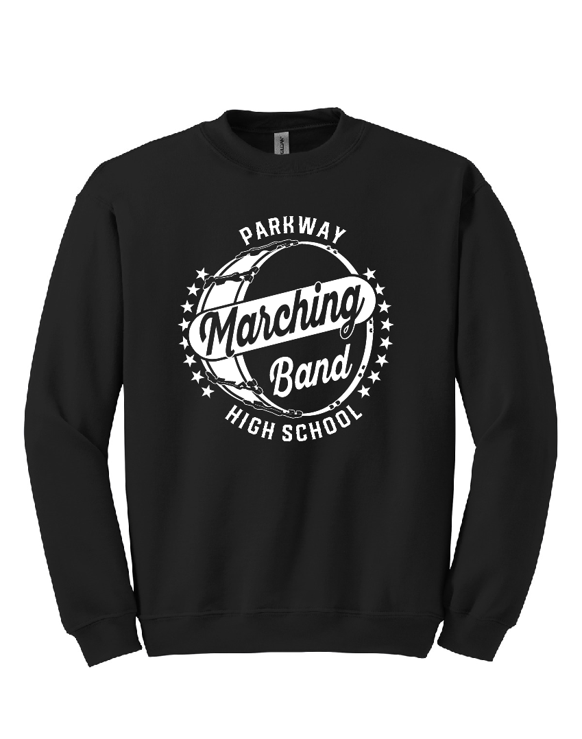 Black Parkway Marching Band Crewneck