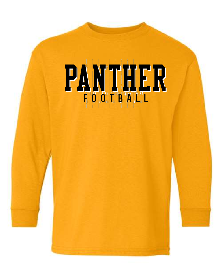 Panther Football Long Sleeve Tee