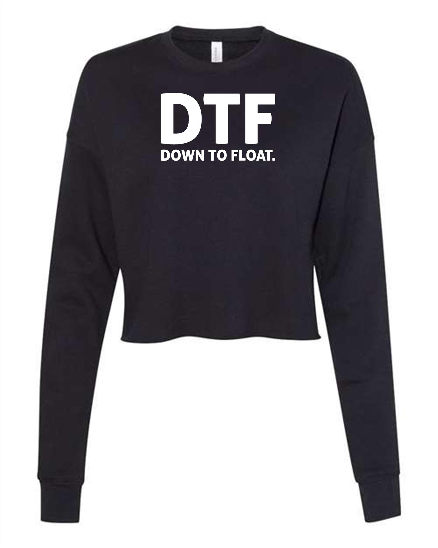 Down To Float Cropped Crewneck Sweatshirt