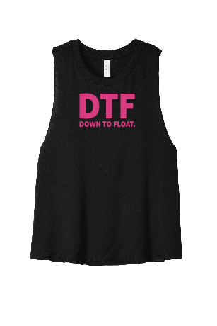 Down To Float Racerback Crop Tank