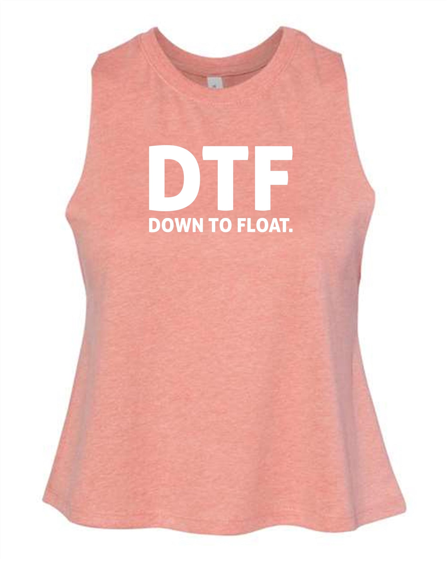 Down To Float Racerback Crop Tank