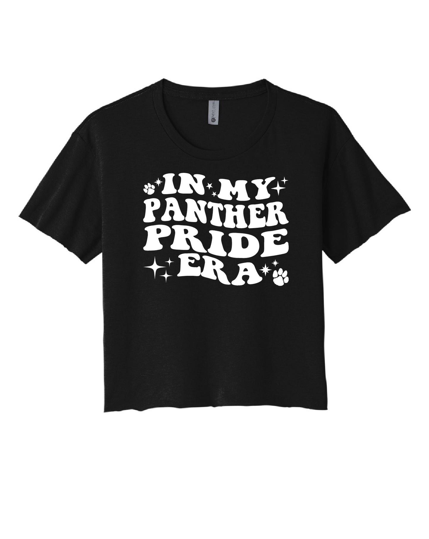 Ladies Panther Pride Era Cropped Tee